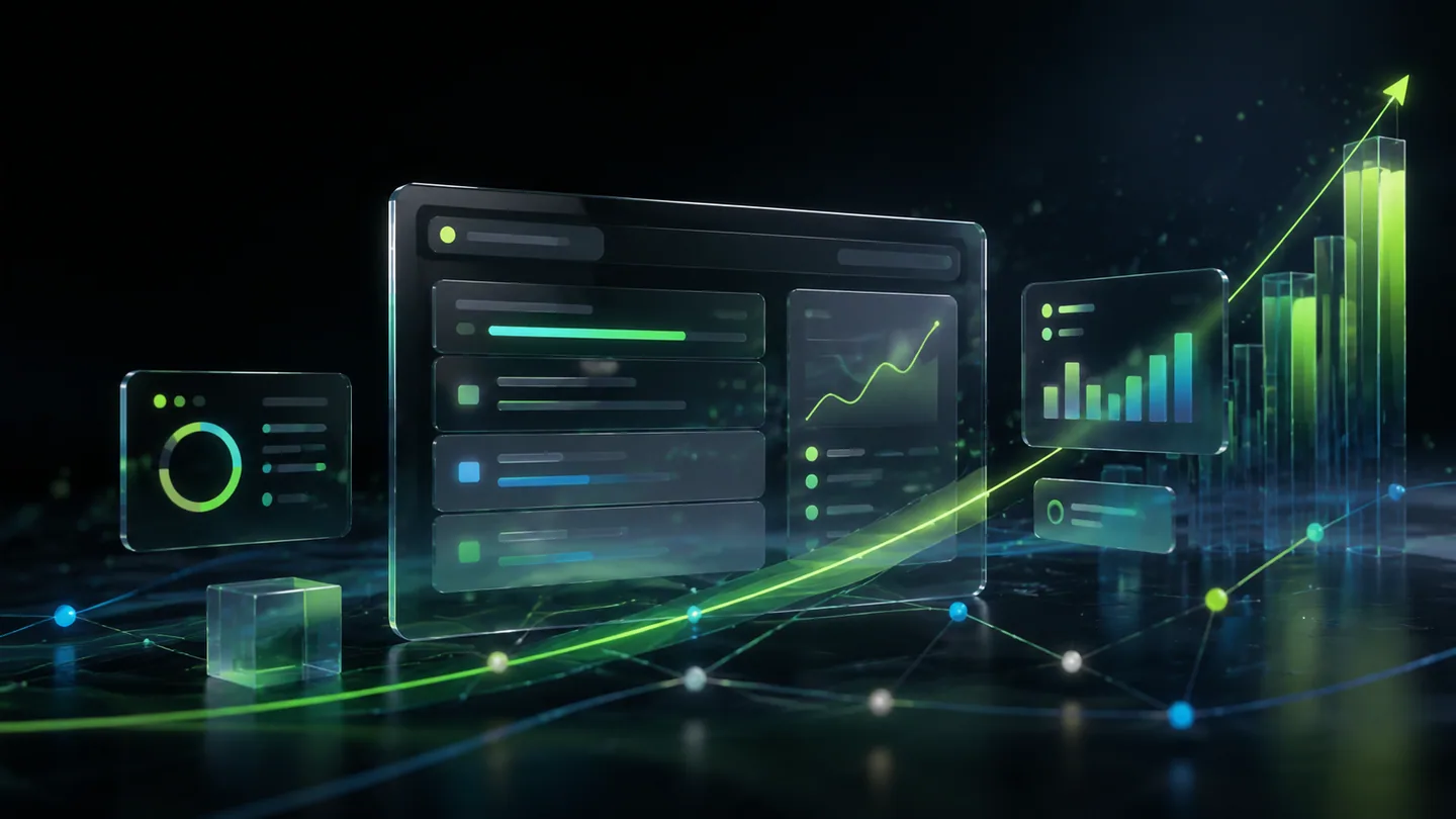 Vizualizare abstractă pentru optimizare SEO și creștere organică